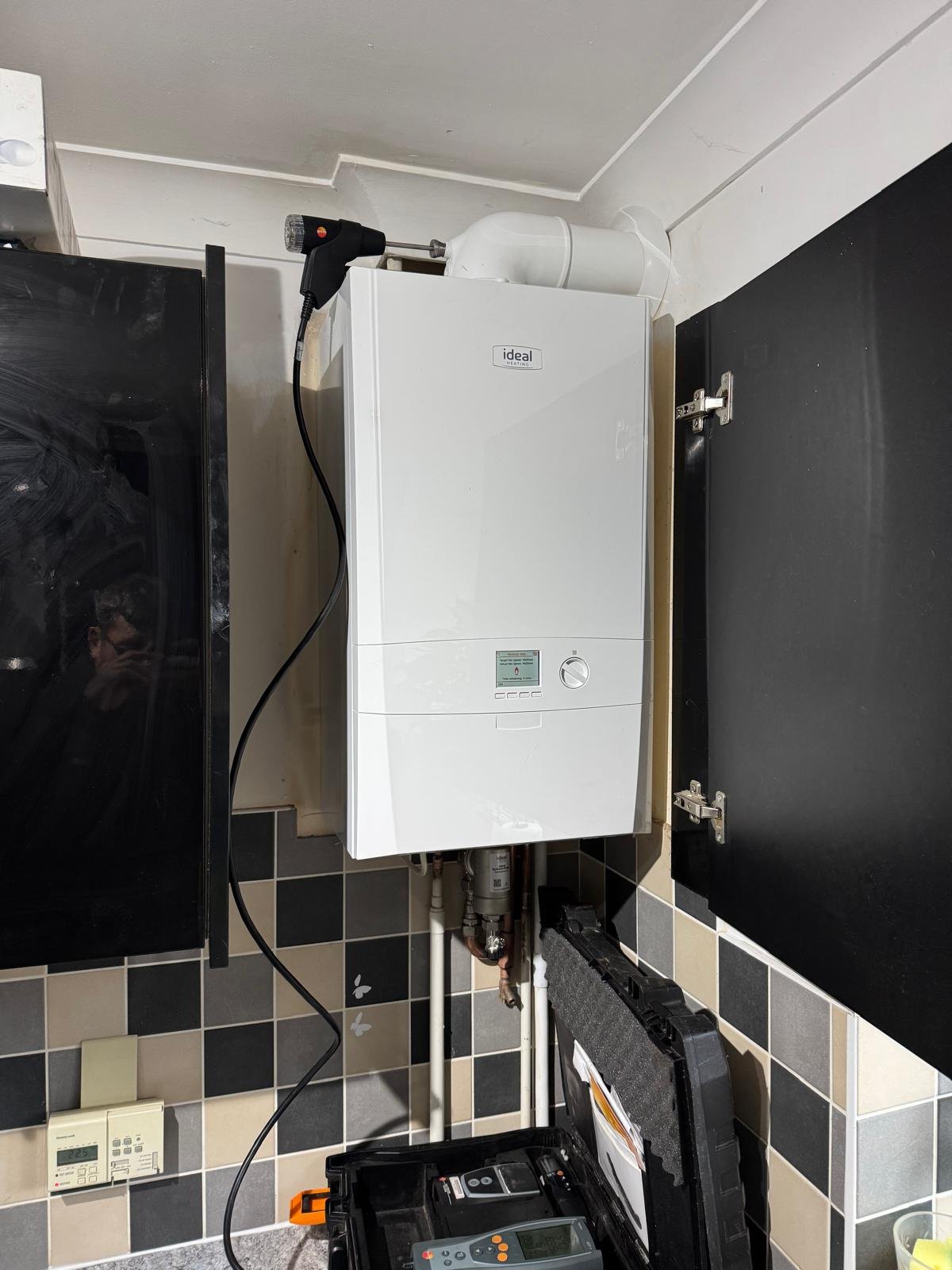New boiler replacement and external flue installation completed in Spalding by WEFIXANY.